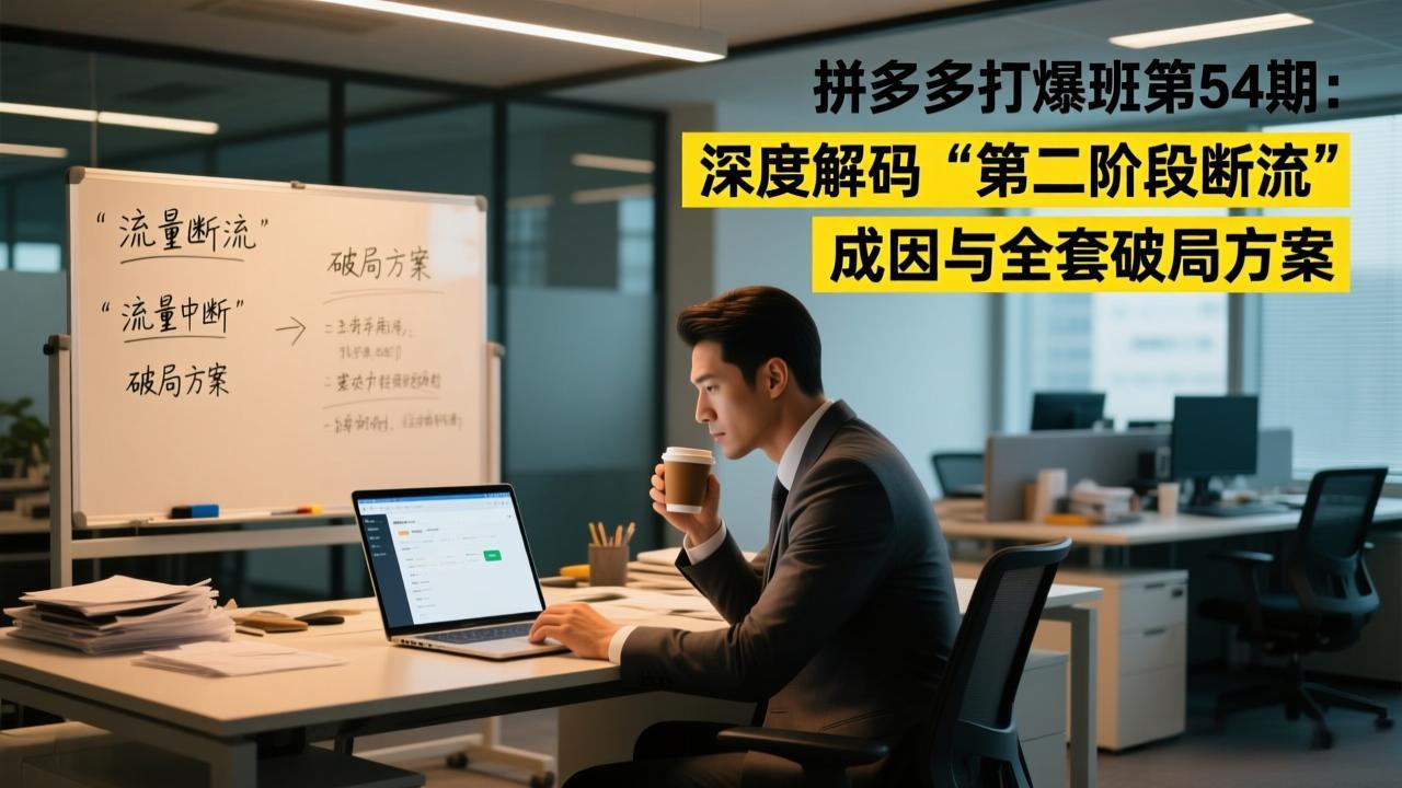 拼多多打爆班第54期：深度解码“第二阶段断流”成因与全套破局方案