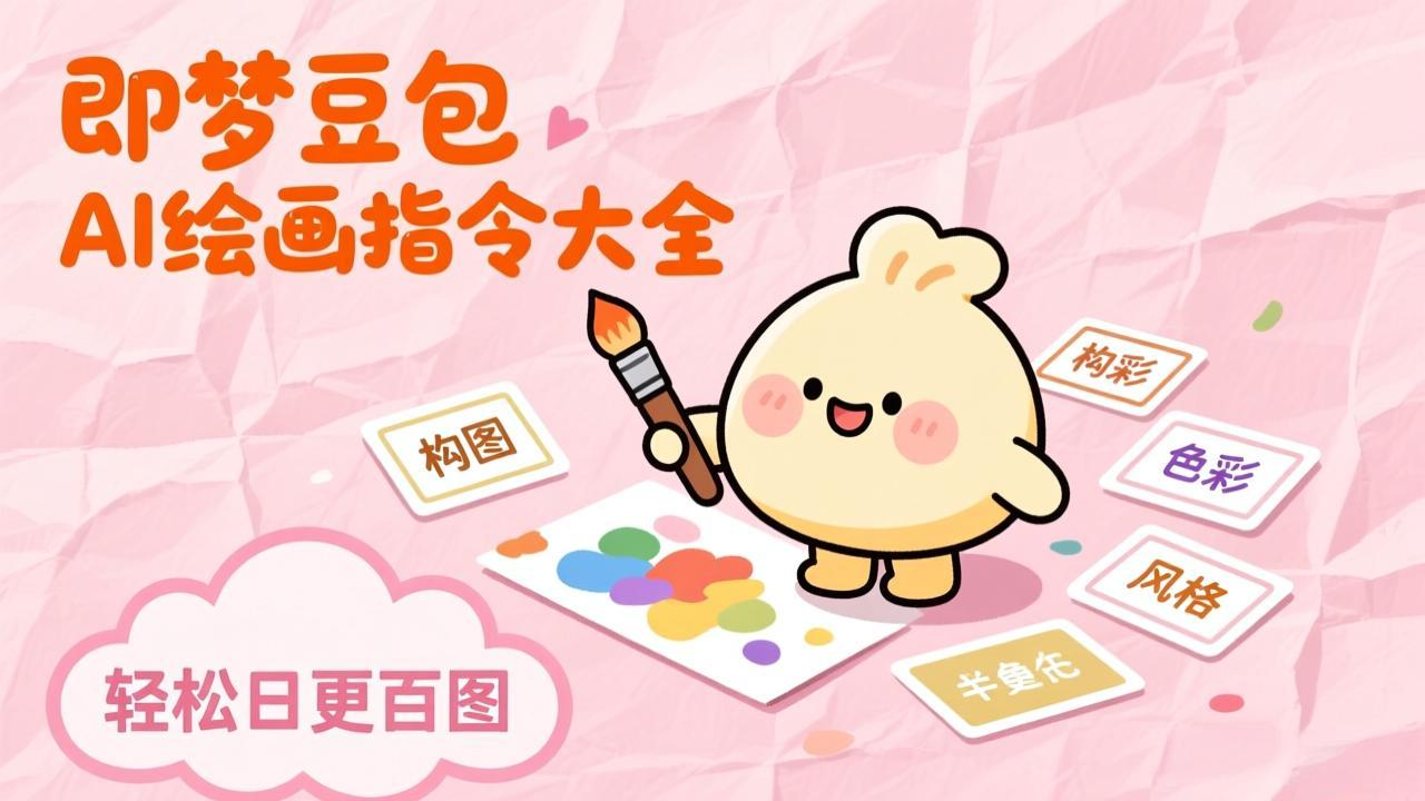 即梦豆包AI绘画指令大全：海量关键词库一键复制，出图效率提升10倍，轻松日更百图