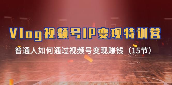 Vlog 视频号IP变现特训营，普通人如何通过视频号变现赚钱(15节