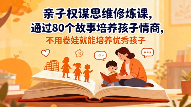 亲子权谋思维修炼课，通过80个故事培养孩子情商,不用卷娃就能培养优秀孩子