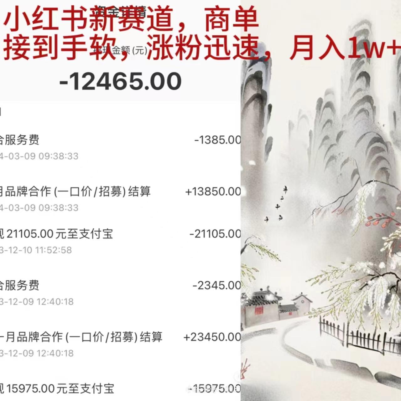 (9476期)小红书新赛道，商单接到手软，涨粉迅速，月入1w+