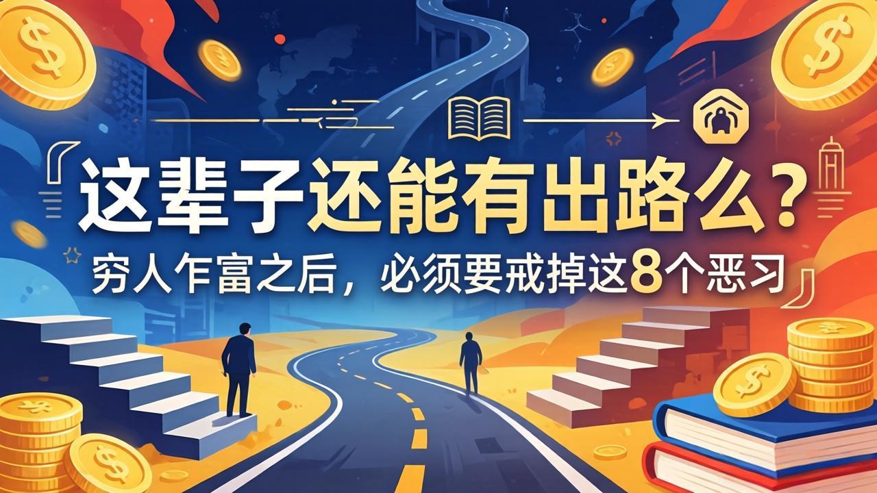 关于人生两篇付费文章【这辈子还能有出路么？】【穷人乍富之后，必须要戒掉这8个恶习】