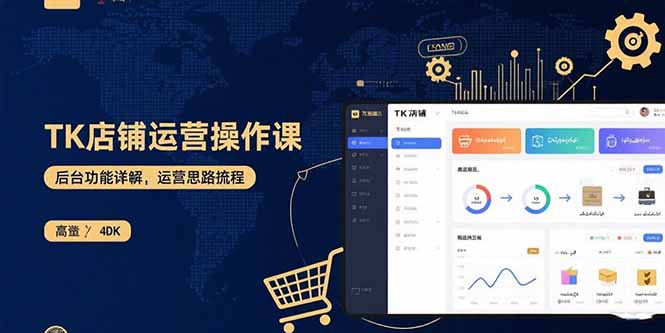 TK店铺运营实操课：后台功能详解，商品上架流程，运营思路拆解